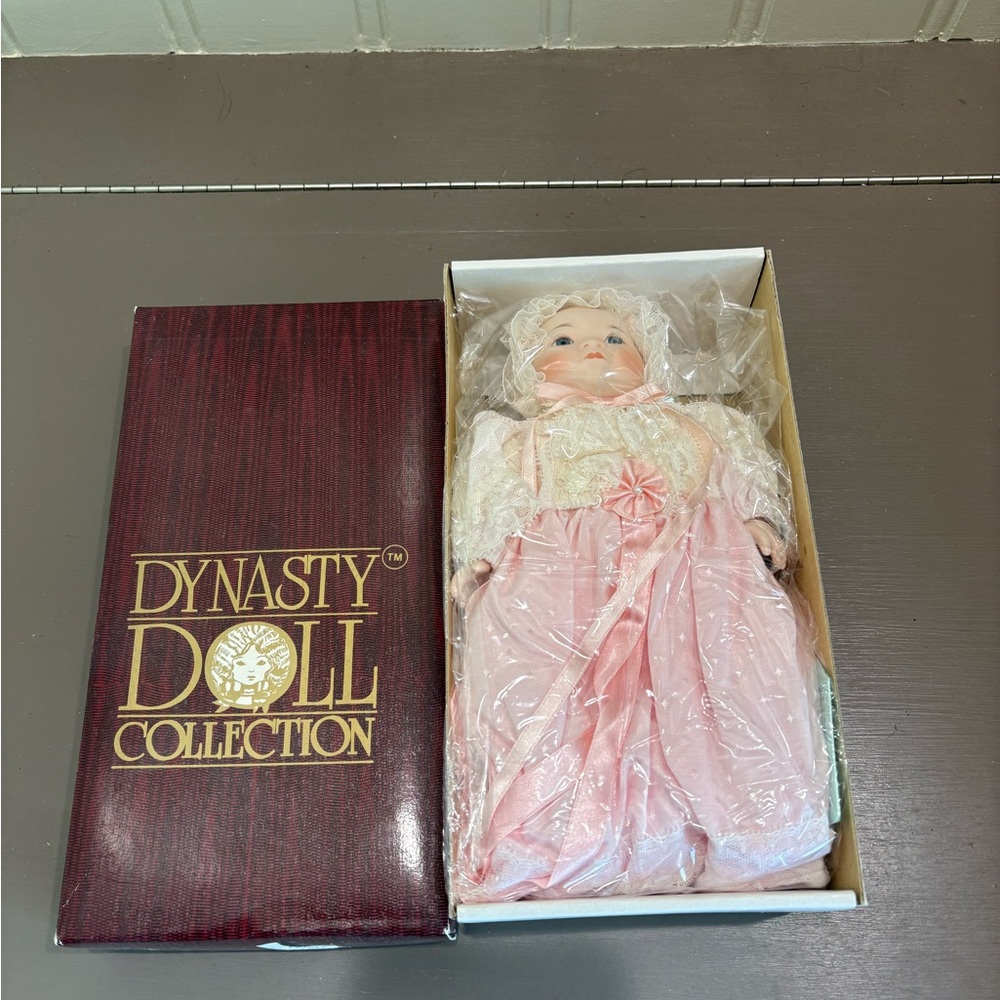 Dynasty Doll Collection Porcelain Doll - Pink and Cream